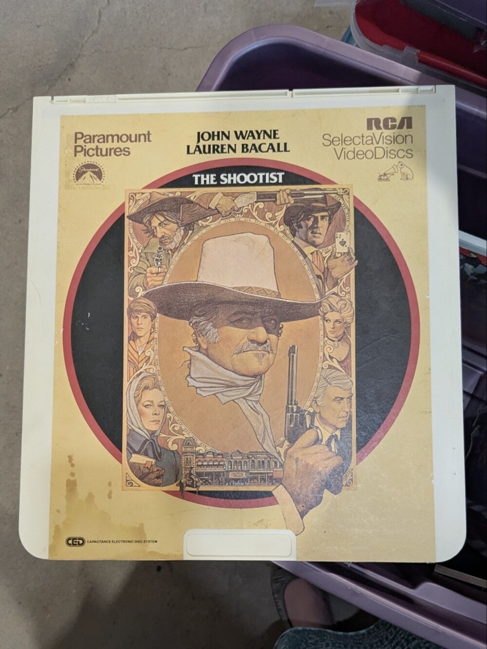 SelectaVision The Shootist LaserDisc CEC Movie Disc
